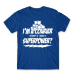 Courier superpower Royal Blue Men's Tee for Courier, Work