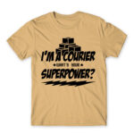 Courier superpower Sand Men's T-shirt for Courier, Work
