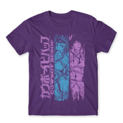Cowboy Bebop Dark Purple Men's Tee for Anime, Cowboy Bebop