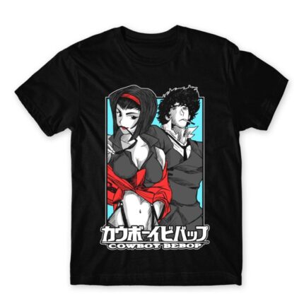 Cowboy Bebop Duo Black Men's Tee for Anime, Cowboy Bebop