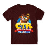 Crash Team Racing Logo Burgundy Men's T-shirt