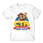 Crash Team Racing Logo White Men's T-shirt