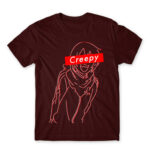 Creepy Yato Burgundy Men's T-shirt for Anime, Noragami