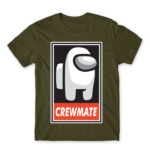 Crewmate logo Army Men's Tee for Gaming