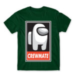 Crewmate logo Bottle Green Men's Tee for Gaming