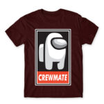 Crewmate logo Burgundy Men's T-shirt for Gaming
