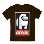 Crewmate logo Chocolate Men's T-shirt for Gaming