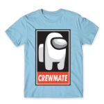 Crewmate logo Sky Blue Men's T-shirt for Gaming