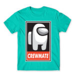 Crewmate logo Turquoise Men's Tee for Gaming