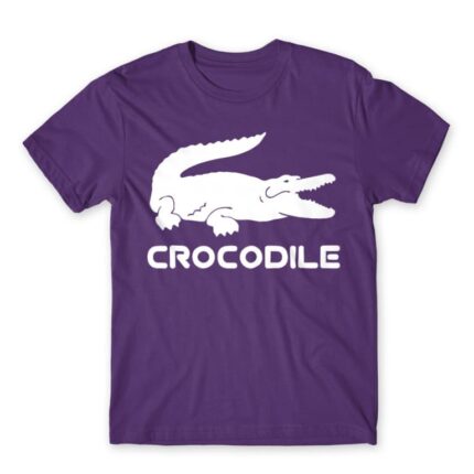 Crocrodile Dark Purple Men's T-shirt for Brand Parody, Funny