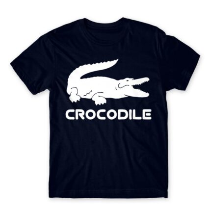 Crocrodile Navy Men's T-shirt for Brand Parody, Funny