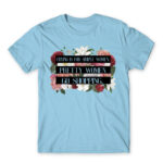 Crying is for simple Women Sky Blue Men's T-shirt for Funny, Shopping