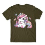Cute Little Unicorn Army Men's T-shirt for Anime, Original Art