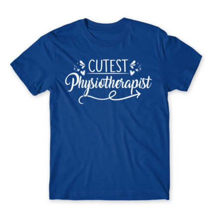 Cutest Physiotherapist Royal Blue Men's T-shirt for Physiotherapist, Work