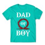 Dad of boy Turquoise Men's T-shirt