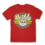 Daddy Taxi Service Red Men's Tee for Taxi Driver, Work