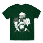 Dark Team Naruto Bottle Green Men's Tee for Anime, Naruto