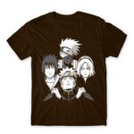 Dark Team Naruto Chocolate Men's T-shirt for Anime, Naruto