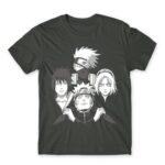 Dark Team Naruto Dark Grey Men's T-shirt for Anime, Naruto