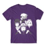Dark Team Naruto Dark Purple Men's T-shirt for Anime, Naruto