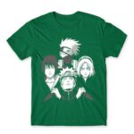 Dark Team Naruto Kelly Green Men's T-shirt for Anime, Naruto