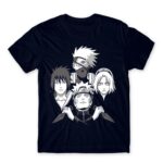 Dark Team Naruto Navy Men's T-shirt for Anime, Naruto
