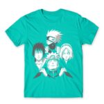 Dark Team Naruto Turquoise Men's Tee for Anime, Naruto