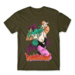 Darkstalkers Morrigan Aensland Army Men's Tee for Anime, Original Character