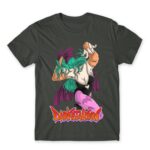 Darkstalkers Morrigan Aensland Dark Grey Men's T-shirt for Anime, Original Character