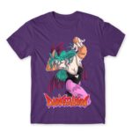 Darkstalkers Morrigan Aensland Dark Purple Men's Tee for Anime, Original Character