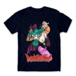 Darkstalkers Morrigan Aensland Navy Men's Tee for Anime, Original Character