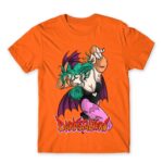 Darkstalkers Morrigan Aensland Orange Men's Tee for Anime, Original Character