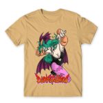 Darkstalkers Morrigan Aensland Sand Men's T-shirt for Anime, Original Character