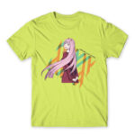 Darling in the FranXX – Zero Two Apple Green Men's Tee for Anime, Darling In The Franxx