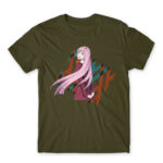 Darling in the FranXX – Zero Two Army Men's T-shirt for Anime, Darling In The Franxx