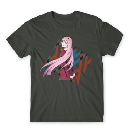 Darling in the FranXX – Zero Two Dark Grey Men's T-shirt for Anime, Darling In The Franxx