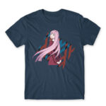 Darling in the FranXX – Zero Two Denim Men's T-shirt for Anime, Darling In The Franxx