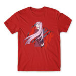 Darling in the FranXX – Zero Two Red Men's Tee for Anime, Darling In The Franxx