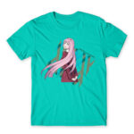 Darling in the FranXX – Zero Two Turquoise Men's Tee for Anime, Darling In The Franxx