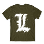 Death Note L Army Men's Tee for Anime, Death Note