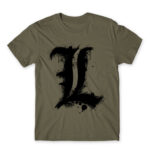 Death Note L Zinc Men's T-shirt for Anime, Death Note