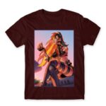 Dehya Art Burgundy Men's Tee