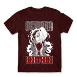Deidara Akatsuki Burgundy Men's T-shirt for Anime, Naruto