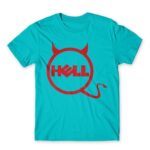 Dell Hell Atoll Blue Men's Tee for Brand Parody, Funny