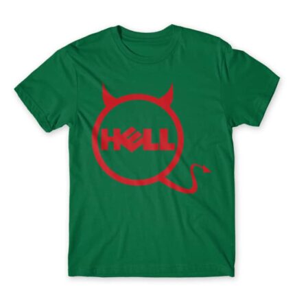 Dell Hell Kelly Green Men's T-shirt for Brand Parody, Funny