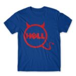 Dell Hell Royal Blue Men's Tee for Brand Parody, Funny