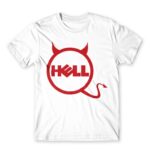Dell Hell White Men's Tee for Brand Parody, Funny