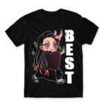 Demon Slayer – Best Friends – Nezuko Black Men's T-shirt for Anime, Kimetsu No Yaiba