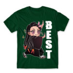 Demon Slayer – Best Friends – Nezuko Bottle Green Men's Tee for Anime, Kimetsu No Yaiba