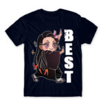 Demon Slayer – Best Friends – Nezuko Navy Men's Tee for Anime, Kimetsu No Yaiba